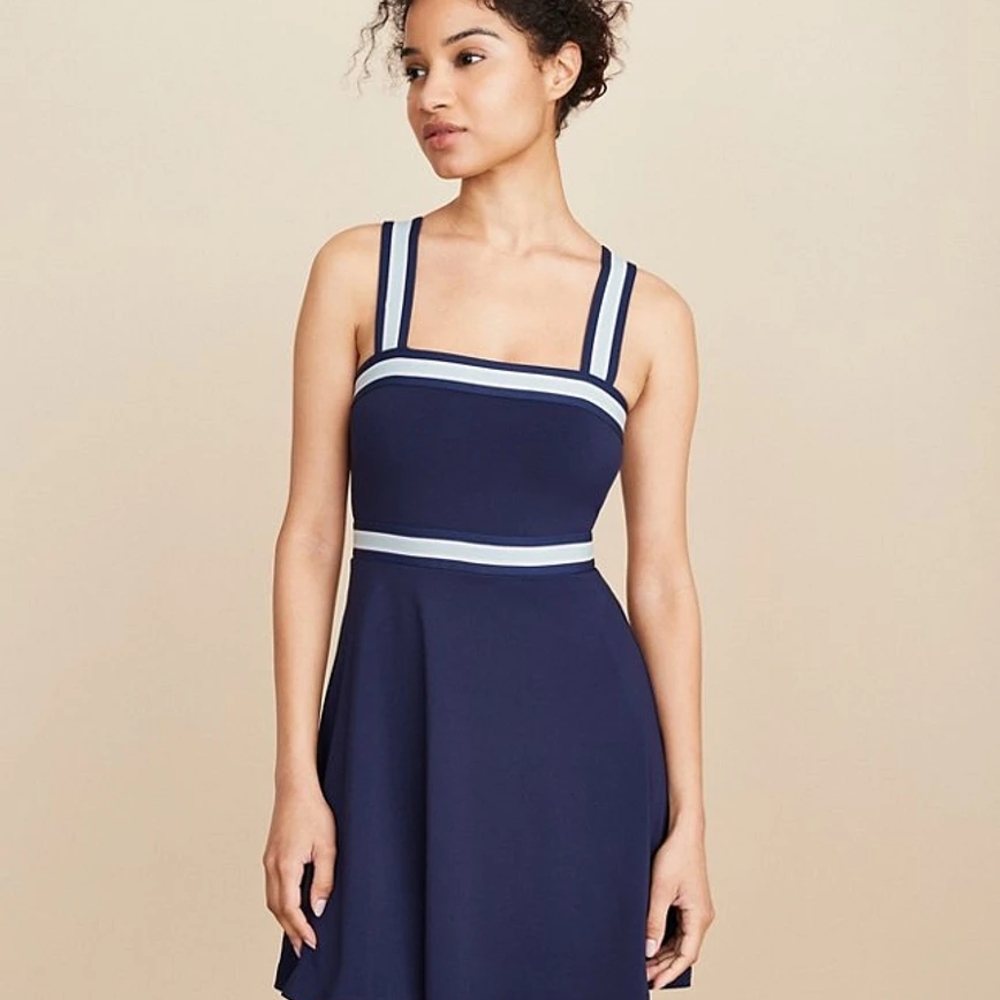 Lou & Grey Striped Strappy Softsculpt Skort Dress